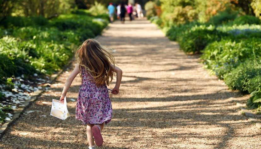 Child running on garden path ©National Trust Images_John Millar